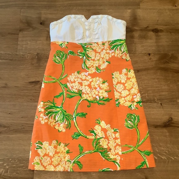 Lilly Pulitzer Dresses & Skirts - Lilly Pulitzer NWOT Bowen Dress Orange Strapless